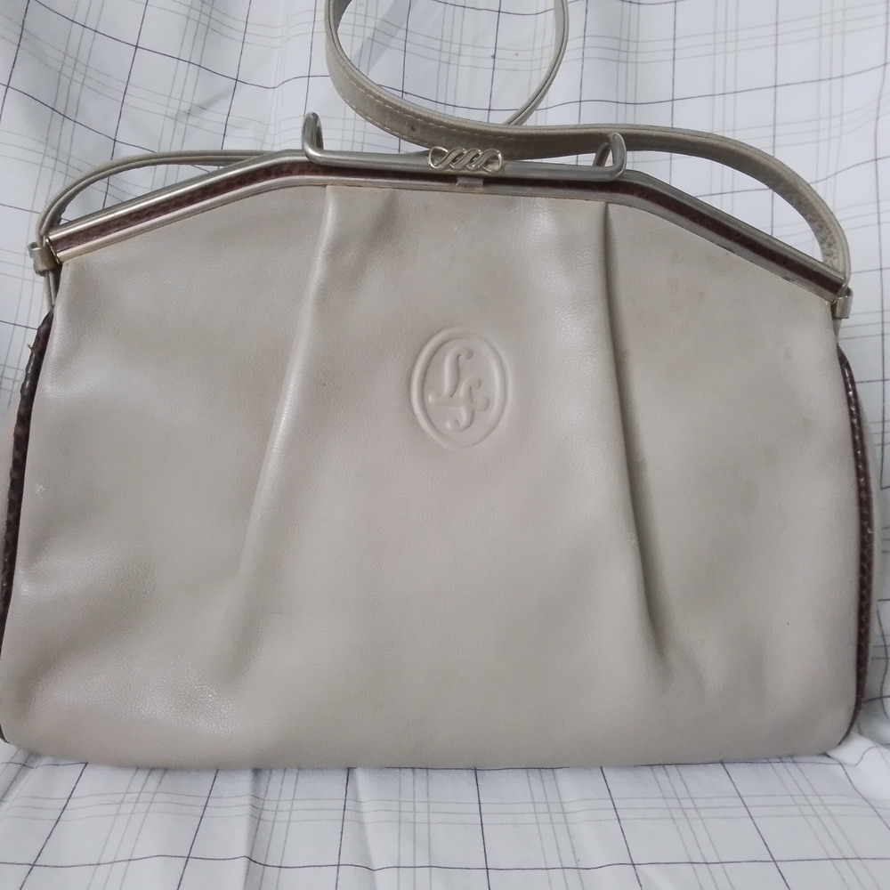Elegant Cream El Corte Ingles Handbag
